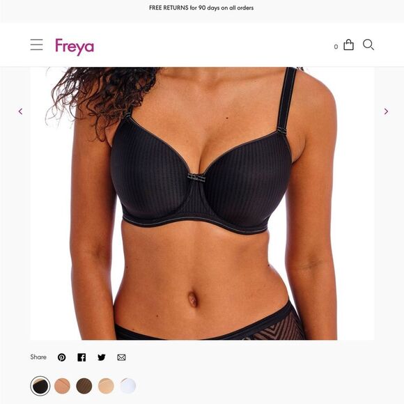 NEW WITH TAGS FREYA IDOL BRA IN BLACK - Picture 1 of 7
